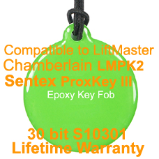 Chamberlain Sentex LMPK2-SN ProxKey III S10301 30 bit SENTEX Format Epxy Key Fobs
